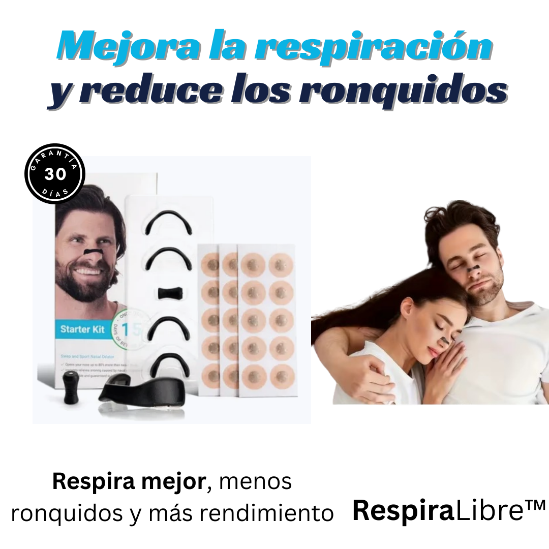 RespiraLibre™ - Reduce ronquidos y congestión nasal.