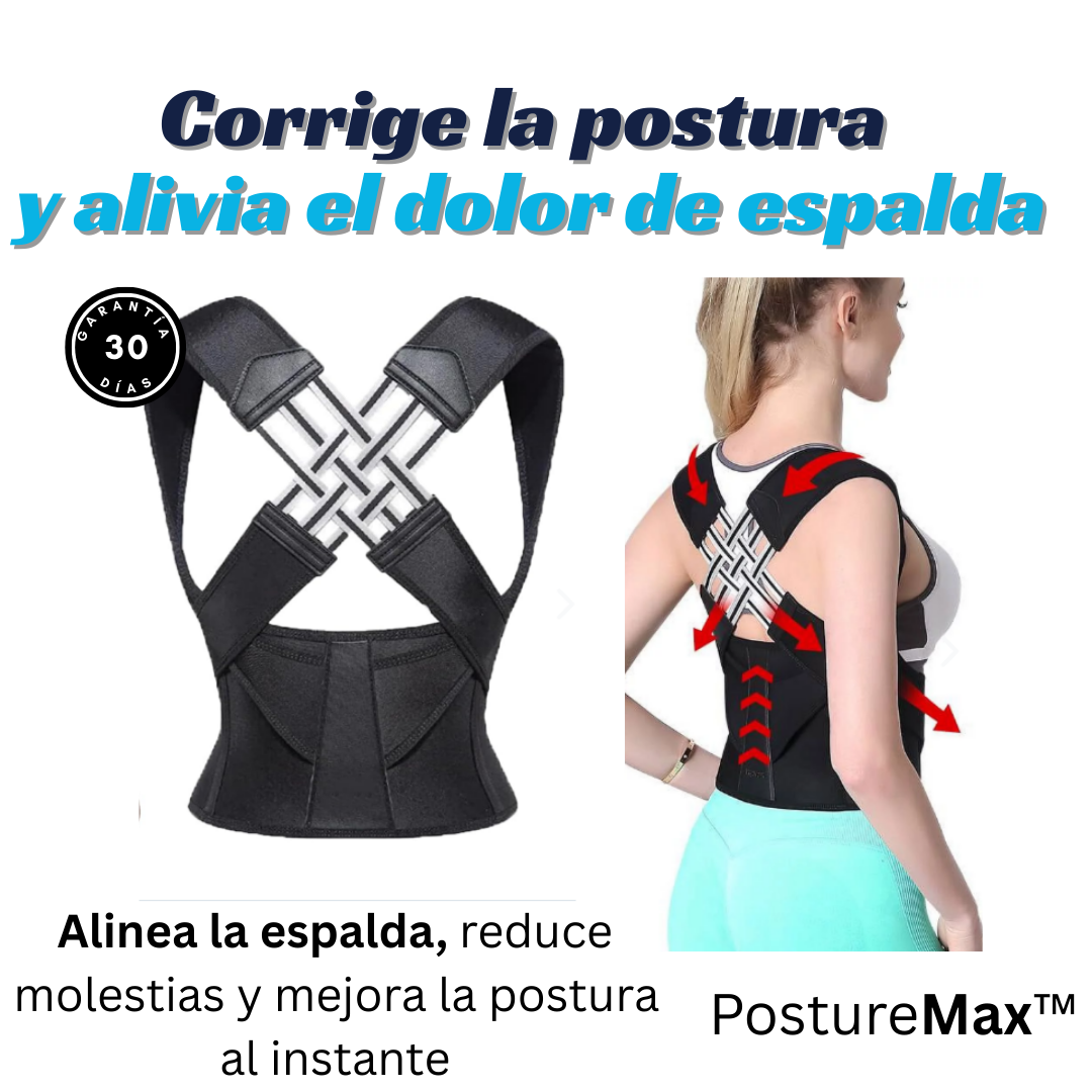 PostureMax™ - Mejora la postura y reduce tensiones musculares